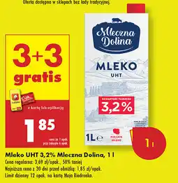 Biedronka Mleko UHT Mleczna Dolina 3.2% oferta