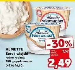 Kaufland Serek wiejski z twarożkiem kremowym Hochland Almette oferta