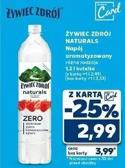 Kaufland Woda z nutą truskawki Żywiec Zdrój Naturals oferta