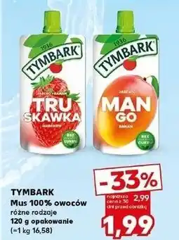 Kaufland Mus jabłko-mango-banan Tymbark oferta
