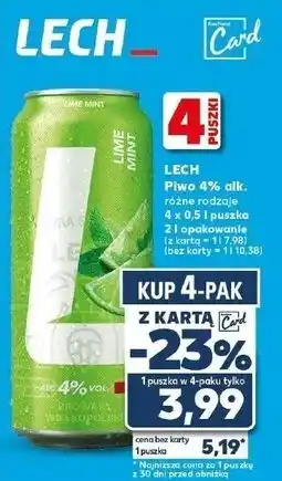 Kaufland Piwo Lech Lime Mint oferta