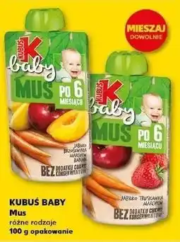 Kaufland Mus jabłko-truskawka-marchew Kubuś Baby oferta