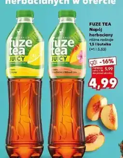 Kaufland Napój black ice tea lemon lemongrass Fuzetea oferta
