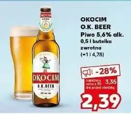 Kaufland Piwo Okocim O.k. Beer oferta