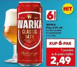 Kaufland Piwo Warka oferta