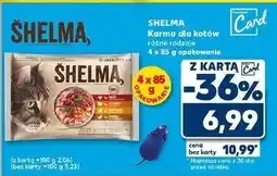 Kaufland Karma dla kota kurczak wołowina indyk i kaczka Shelma oferta