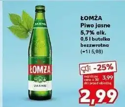 Kaufland Piwo Łomża Jasne (Dawniej Export) oferta
