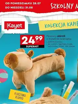 Biedronka Piórnik pluszowy piesek Kayet oferta