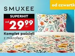 Biedronka Komplet pościeli z mikrofazy Smukee oferta