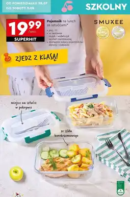Biedronka Pojemnik na lunch ze sztućcami Smukee oferta