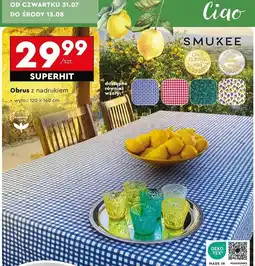 Biedronka Obrus z nadrukiem 120 x 160 cm Smukee Home oferta