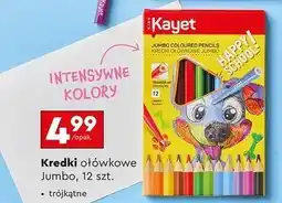 Biedronka Kredki ołówkowe jumbo Kayet oferta