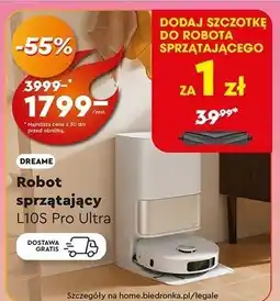 Biedronka Robot sprzątający l10s Dreame oferta