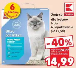 Kaufland Żwirek dla kotów oferta