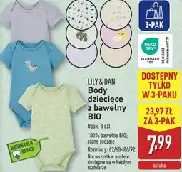 ALDI Body dziecięce z bawełny BIO oferta