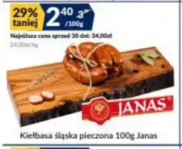 Sużyw Kiełbasa śląska pieczona Janas oferta