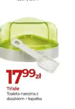 Trixie Toaleta narożna z daszkiem + łopatka