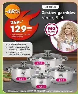 Biedronka Komplet garnków verso Mg Home oferta