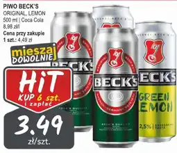 Słoneczko Piwo Beck's oferta
