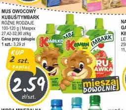 Słoneczko Mus owocowy Kubuś/Tymbark oferta
