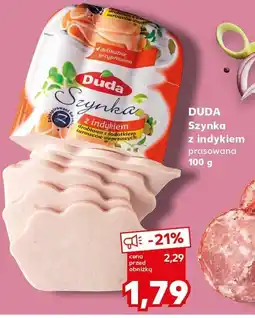 Kaufland Szynka z indykiem prasowana DUDA oferta