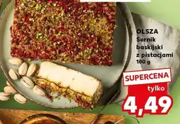 Kaufland Sernik baskijski z pistacjami Olsza oferta
