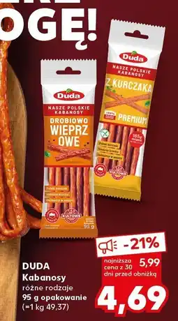 Kaufland Kabanosy drobiowo-wieprzowe DUDA oferta