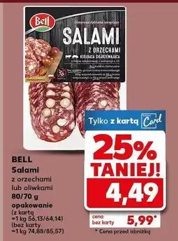 Kaufland Salami z orzechami lub oliwkami Bell oferta