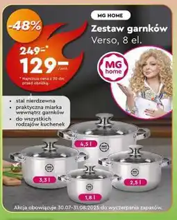 Biedronka Zestaw garnków Verso, 8 el oferta
