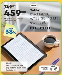 Biedronka Tablet Blacktab10, 4/128 GB, 4G LTE, etui, rysik oferta