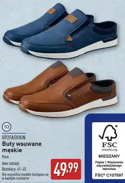 ALDI Buty wsuwane męskie oferta