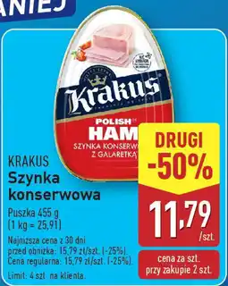 ALDI Szynka konserwowa oferta