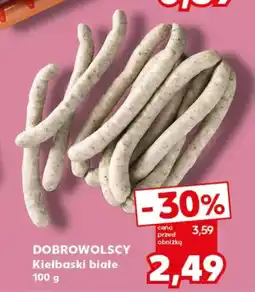 Kaufland DOBROWOLSCY Kiełbaski białe oferta