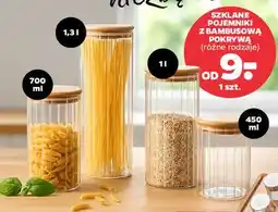 Netto Pojemnik szklany z bambusową pokrywką 1.3 l oferta