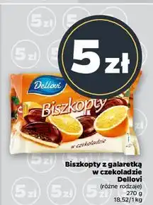 Netto Biszkopty w czekoladzie z galaretką pomarańczową Dellovi oferta