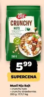 Netto Musli crunchy z truskawkami Bruggen Nju Bajt oferta