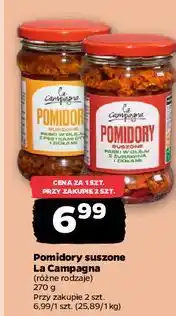 Netto Pomidory suszone paski w oleju z pestkami dyni i ziołami La Campagna oferta