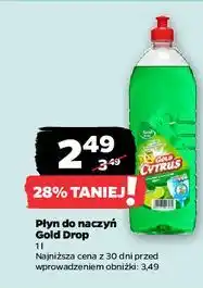 Netto Płyn do mycia naczyń cytrynowy Gold Drop Cytrus oferta