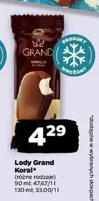 Netto Lód vanilla Koral Grand oferta
