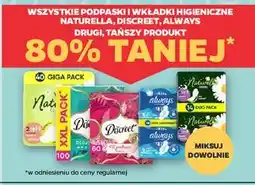 Netto Podpaski higieniczne night Naturella Ultra oferta