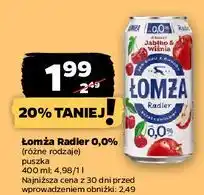 Netto Piwo Łomża Radler 0.0% Jabłko-Wiśnia oferta