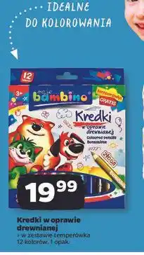 Netto Kredki ołówkowe w oprawie drewnianej z temperówką Bambino St.majewski oferta