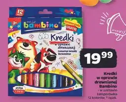 Netto Kredki ołówkowe w oprawie drewnianej z temperówką Bambino St.majewski oferta