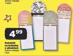 Netto Notatnik na lodówkę z ołówkiem oferta