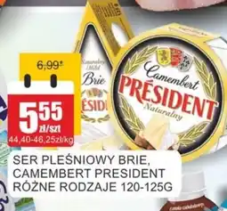 Bingo Ser pleśniowy Brie, Camembert President oferta