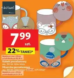 Auchan Kubek porcelanowy Actuel oferta