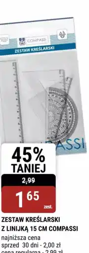 bi1 Zestaw kreślarski z linijką 15 cm Compassi oferta