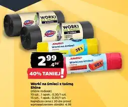 Netto Worki na śmieci z taśmą Shine oferta