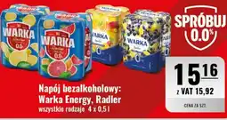 Eurocash Napój bezalkoholowy Warka Energy, Radler oferta