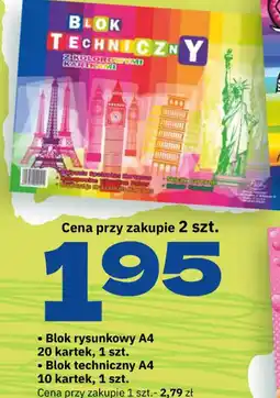 Twój Market Blok rysunkowy A4 / Blok techniczny A4 oferta